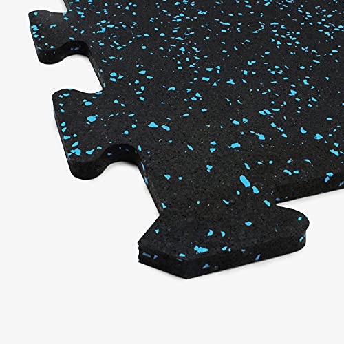 Blue Rubber Interlocking Floor Tiles for Weight Loss
