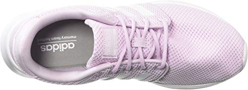 adidas Women's CloudfoamQT Racer Xpressive-Contemporary CloudfoamRunning Sneakers Shoes, aero pink/white/aero pink, 6 M US