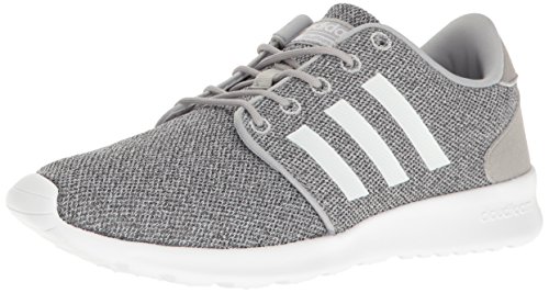 adidas Women's CloudfoamQT Racer Xpressive-Contemporary CloudfoamRunning Sneakers Shoes, clear onix/white/clear onix, 6.5 M US