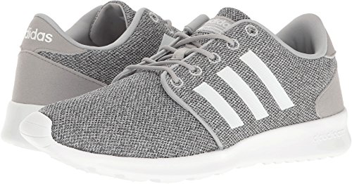adidas Women's CloudfoamQT Racer Xpressive-Contemporary CloudfoamRunning Sneakers Shoes w Running Shoe, Clear Onix/White/Light Onix, 6 M US
