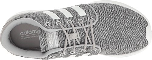 adidas Women's CloudfoamQT Racer Xpressive-Contemporary CloudfoamRunning Sneakers Shoes, clear onix/white/clear onix, 6.5 M US