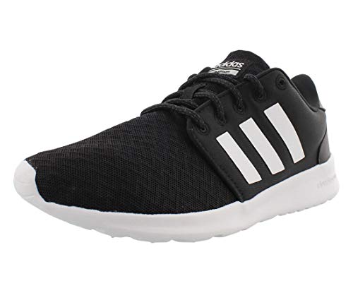 adidas Women's CloudfoamQT Racer Xpressive-Contemporary CloudfoamRunning Sneakers Shoes, black/white/carbon, 5 M US
