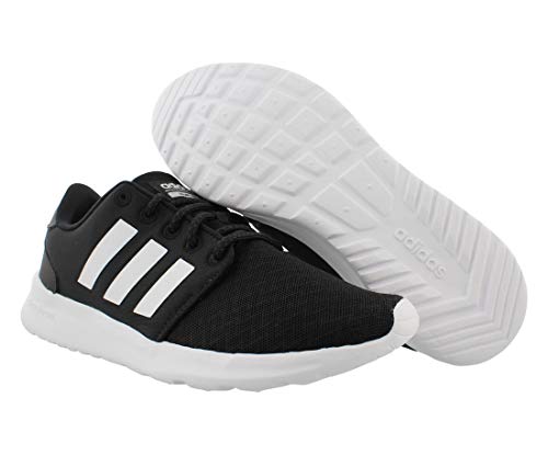 adidas Women's CloudfoamQT Racer Xpressive-Contemporary CloudfoamRunning Sneakers Shoes, black/white/carbon, 5 M US