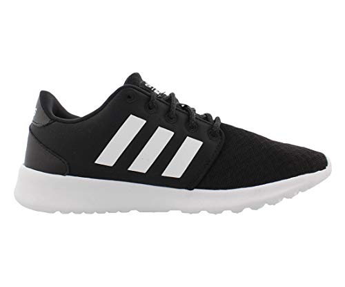 adidas Women's CloudfoamQT Racer Xpressive-Contemporary CloudfoamRunning Sneakers Shoes, black/white/carbon, 5 M US