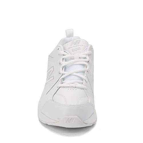 New Balance Men's 608 V5 Casual Comfort Cross Trainer, White/White, 15 X-Wide