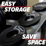 PlateMate Microload Pair 2 1/2 lb. Magnetic Donut Weights