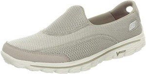 Skechers Performance Women's Go Walk 2 Slip-On Walking Shoe, Stone, 9.5 M US