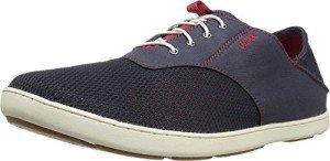 OluKai Nohea Moku - Men's Casual Comfort Shoes - T Trench Blue/Deep Red - 11.5