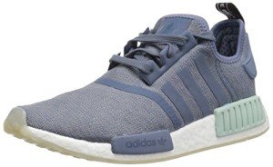 adidas Originals Women's NMD_R1 Running Shoe, raw Steel/raw Steel/White, 10