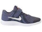Nike Girl's Revolution 4 (TDV) Running Shoe (5 Toddler M, Sanded Purple/Metallic Silver)