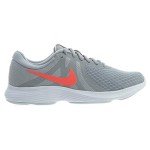 Nike Women's Revolution 4 Running Shoe Medium and Wide (8.5, Wolf Grey/Flash Crimson)