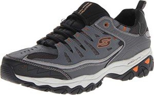 Skechers mens Afterburn M. Fit fashion sneakers, Charcoal, 7.5 US