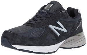 New Balance Men's Made in Us 990 V4 Sneaker, Navy/Silver, 11.5 XX-Wide