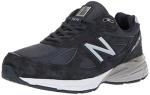 New Balance Men's Made in Us 990 V4 Sneaker, Navy/Silver, 11.5 XX-Wide
