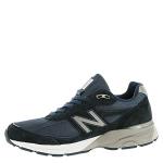 New Balance Men's Made in Us 990 V4 Sneaker, Navy/Silver, 11.5 XX-Wide
