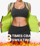 GAODI Women Waist Trainer Vest Slim Corset Workout Sweat Tank Top Zipper Compression Shirt Sauna Suit Body Shaper