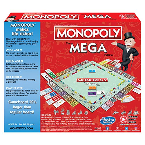 Winning Moves Games Monopoly The Mega Edition for 2 to 8 players