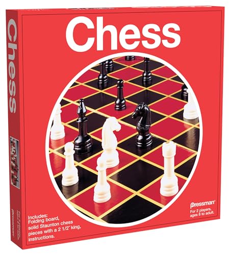 Pressman Toy Chess in Box, Red
