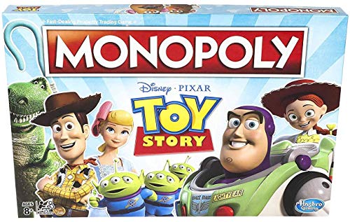 Monopoly Toy Story Board Game Family and Kids Ages 8+, Brown/A