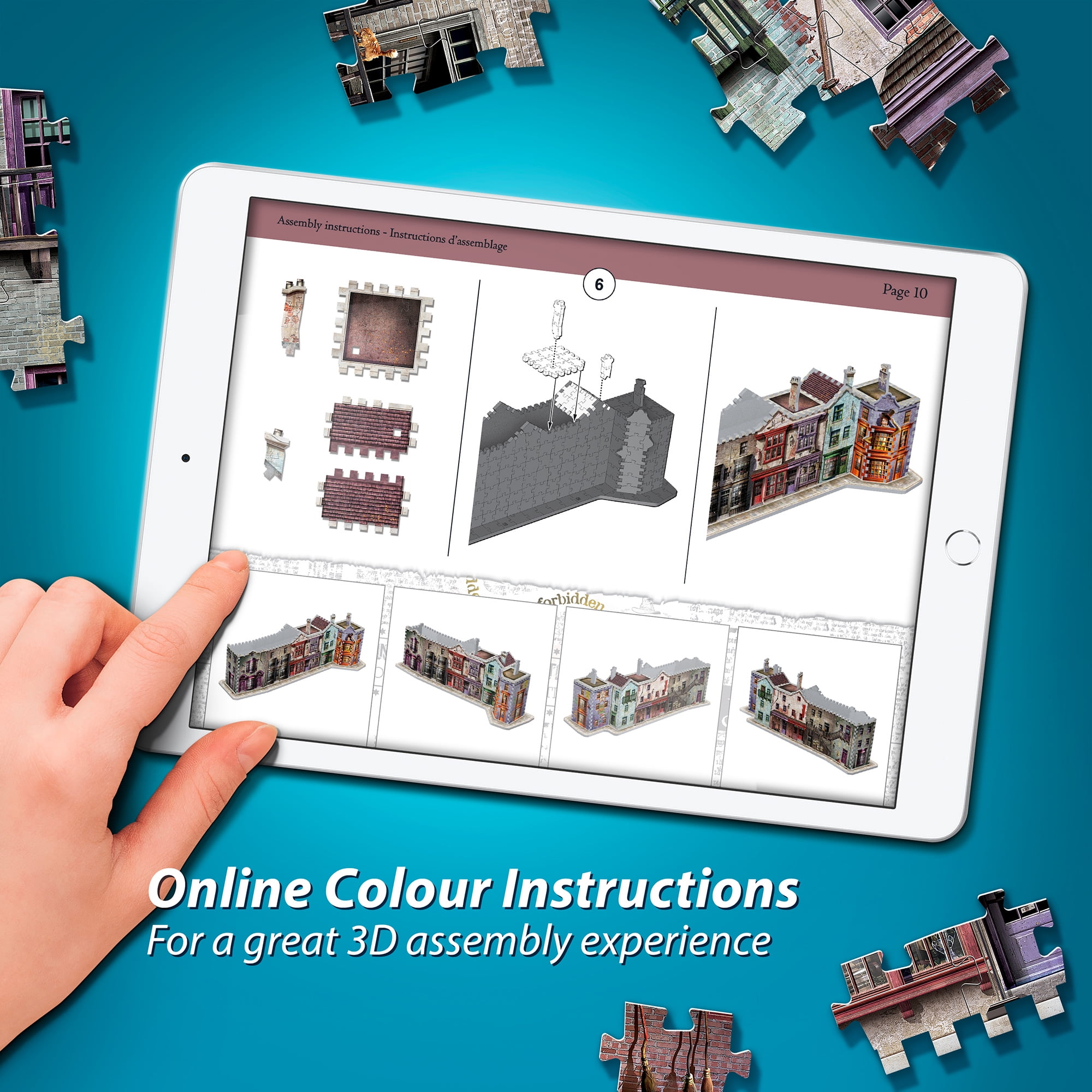 Wrebbit 3D - Harry Potter Diagon Alley 450 Piece 3D Jigsaw Puzzle