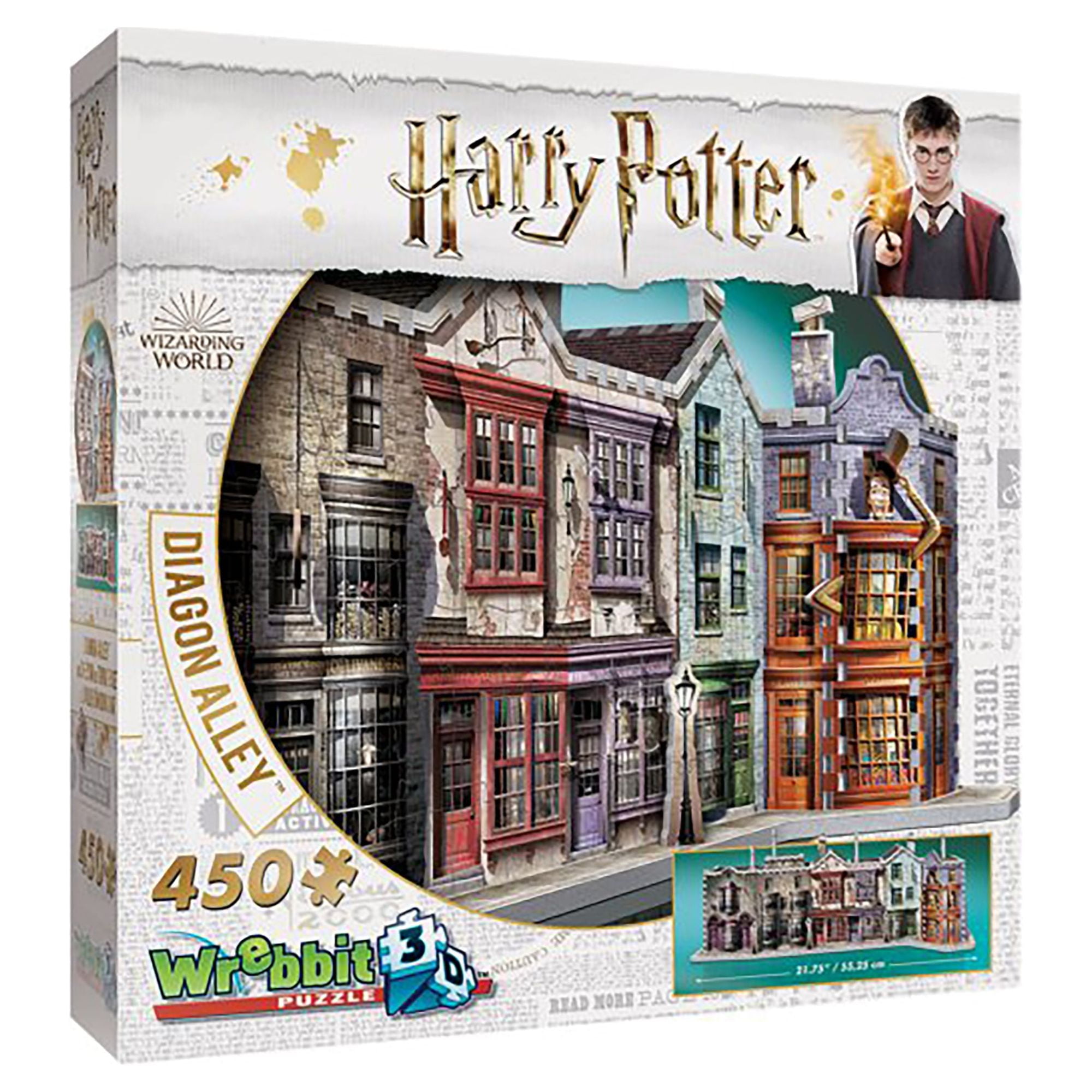 Wrebbit 3D - Harry Potter Diagon Alley 450 Piece 3D Jigsaw Puzzle