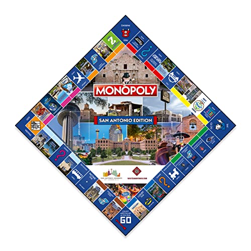 San Antonio Monopoly Board Game Edition, Family Game for Ages 8 and up