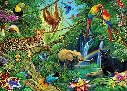 Unique 1000-Piece Jungle Animal Jigsaw Puzzle for Adults