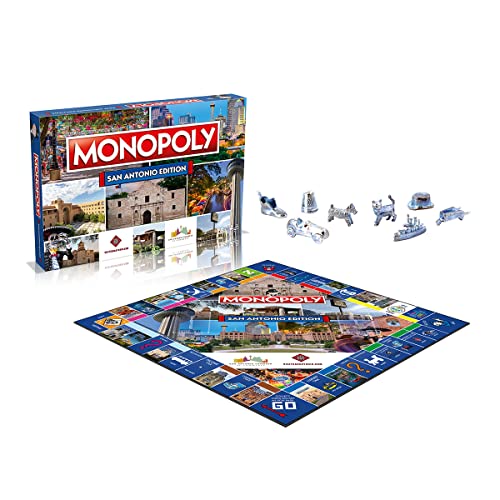 San Antonio Monopoly Board Game Edition, Family Game for Ages 8 and up