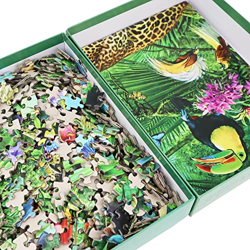 Unique 1000-Piece Jungle Animal Jigsaw Puzzle for Adults