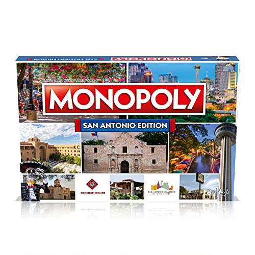 San Antonio Monopoly Board Game Edition, Family Game for Ages 8 and up