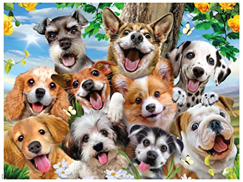 Ceaco Selfie Pups 550 Piece Jigsaw Puzzle