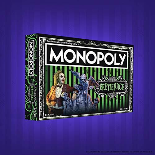 Monopoly Beetlejuice Board Game | Based on The 80’s Fantasy Film Beetlejuice | Officially Licensed Beetlejuice Merchandise | Themed Classic Monopoly Game