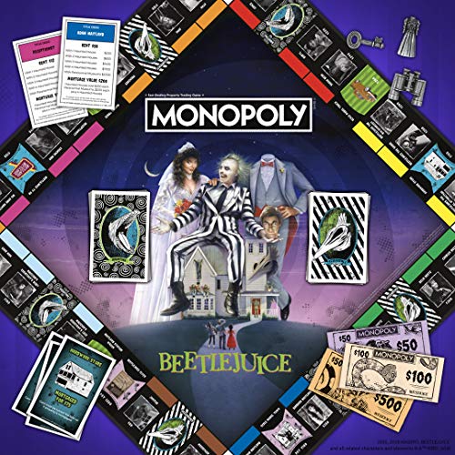 Monopoly Beetlejuice Board Game | Based on The 80’s Fantasy Film Beetlejuice | Officially Licensed Beetlejuice Merchandise | Themed Classic Monopoly Game