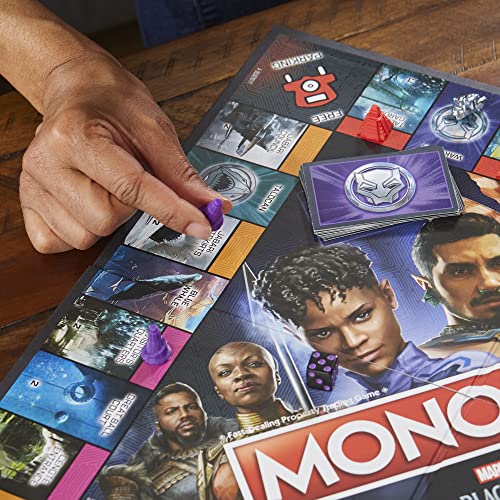 Monopoly: Marvel Studios' Black Panther: Wakanda Forever Edition Board Game for Families and Kids Ages 8+, Game for 2-6 Players
