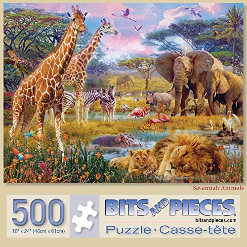 Savannah Animals 500 pc Jigsaw Puzzle - Jan Patrik