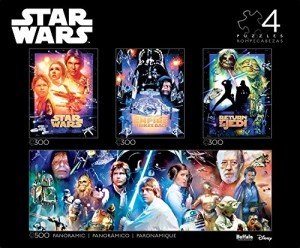 Buffalo Games - Star Wars - 4 x 1 Multipack - Multi Piece Jigsaw Puzzle For Adults -Challenging Puzzle Perfect for Game Nights - Finished Size Varies