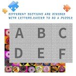 Jigsaw Puzzles 1000 Pieces for Adults, Families (Donuts) Pieces Fit Together Perfectly