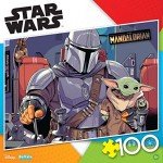 Buffalo Games - Star Wars - The Mandalorian and The Child - 100 Piece Jigsaw Puzzle for Families -Challenging Puzzle Perfect for Game Nights - Finished Size is 15.00 x 11.00