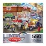 RoseArt - American Nostalgia - Hot Rod Garage - 550 Piece Jigsaw Puzzle for Adults