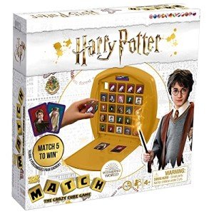 Top Trumps Harry Potter Match Board Game, Play with Ron, Hermione, Dumbledore, Hagrid, Dobby and Draco Malfoy, educational travel game, gift and toy for boys and girls aged 4 plus