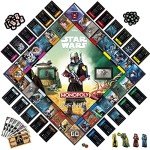 Hasbro Gaming Monopoly: Star Wars Boba Fett Edition Board Game for Kids Ages 8+, Inspired by The Star Wars Movies and The Mandalorian TV Series