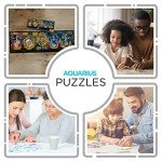 AQUARIUS Harry Potter Puzzle House Crests (1000 Piece Jigsaw Puzzle) - Officially Licensed Harry Potter Merchandise & Collectibles - Glare Free - Precision Fit - 13x36in