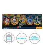 AQUARIUS Harry Potter Puzzle House Crests (1000 Piece Jigsaw Puzzle) - Officially Licensed Harry Potter Merchandise & Collectibles - Glare Free - Precision Fit - 13x36in