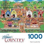 RoseArt - Home Country - Farm County Fair - 1000 Piece Jigsaw Puzzle for Adults