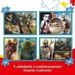 Trefl 34397 - Star Wars Mandalorian - Set of 4 Jigsaw Puzzles for Kids
