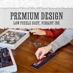 Paladone Harry Potter Dark Arts 1000 Piece Jigsaw Puzzle, featuring Voldemort and Death Eaters - 30" x 24" Spooky Merchandise & Poster for Harry Potter Fans, Black