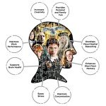 AQUARIUS Harry Potter Puzzle Character Collage (1000 Piece Jigsaw Puzzle) - Officially Licensed Harry Potter Merchandise & Collectibles - Glare Free - Precision Fit - 20x28in