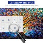 PICKFORU Stained Glass Puzzle Tree of Life Puzzles for Adults 1000 Pieces, Impossible Hard Difficult Challenging Puzzles for Adults, Colorful Mosaic Tree of Life Jigsaw Puzzle 1000 Pieces