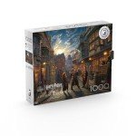 Ceaco - Silver Select - Thomas Kinkade - Harry Potter Diagon Alley - 1000 Piece Jigsaw Puzzle for Adults -Challenging Puzzle Perfect for Game Nights - Size is 26.75 x 19.75