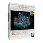 Harry Potter Magic of Hogwarts Glow-in-The-Dark 1,000 Piece Jigsaw Puzzle, Artwork Featuring The Hogwarts School of Witchcraft and Wizardry, Official Wizarding World Collectible and Merchandise